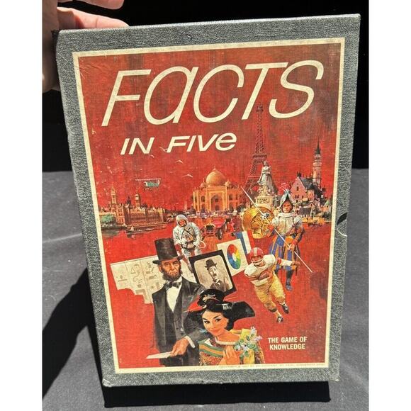 Vintage 1967 3M Co. “Facts in Five” Bookshelf Game of Knowledge Complete -S1 - Picture 2 of 9